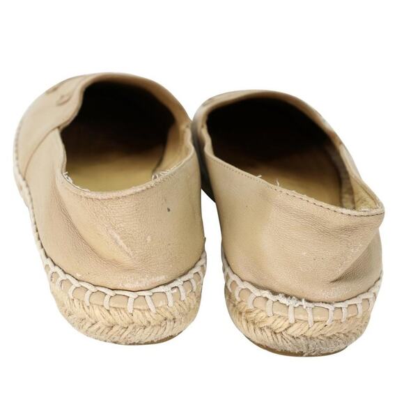 Chanel Espadrille 37 Leather Cap Toe CC Flats CC-S0304P-0008 - Picture 10 of 12